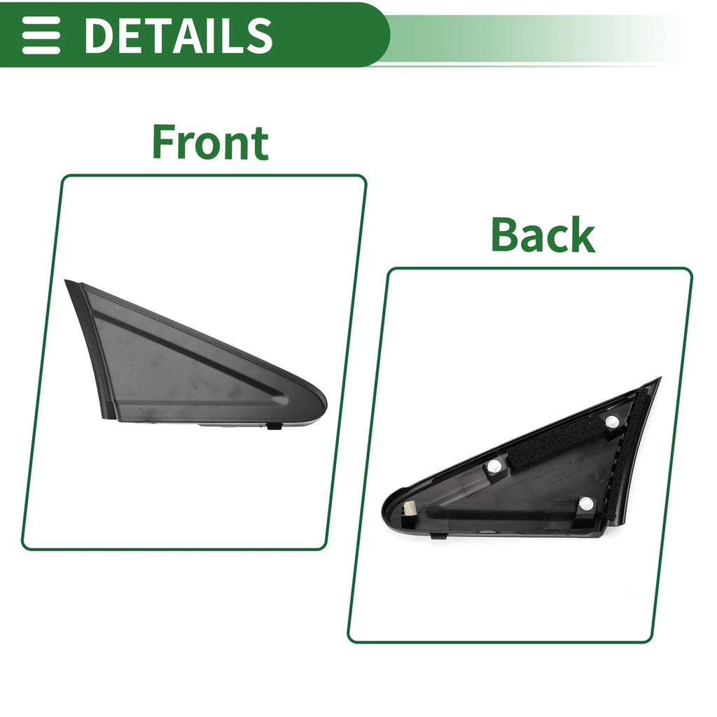 Front Right Side Door Pillar Window Trim for Honda Civic (2012–2015) No. 75490TR0A01