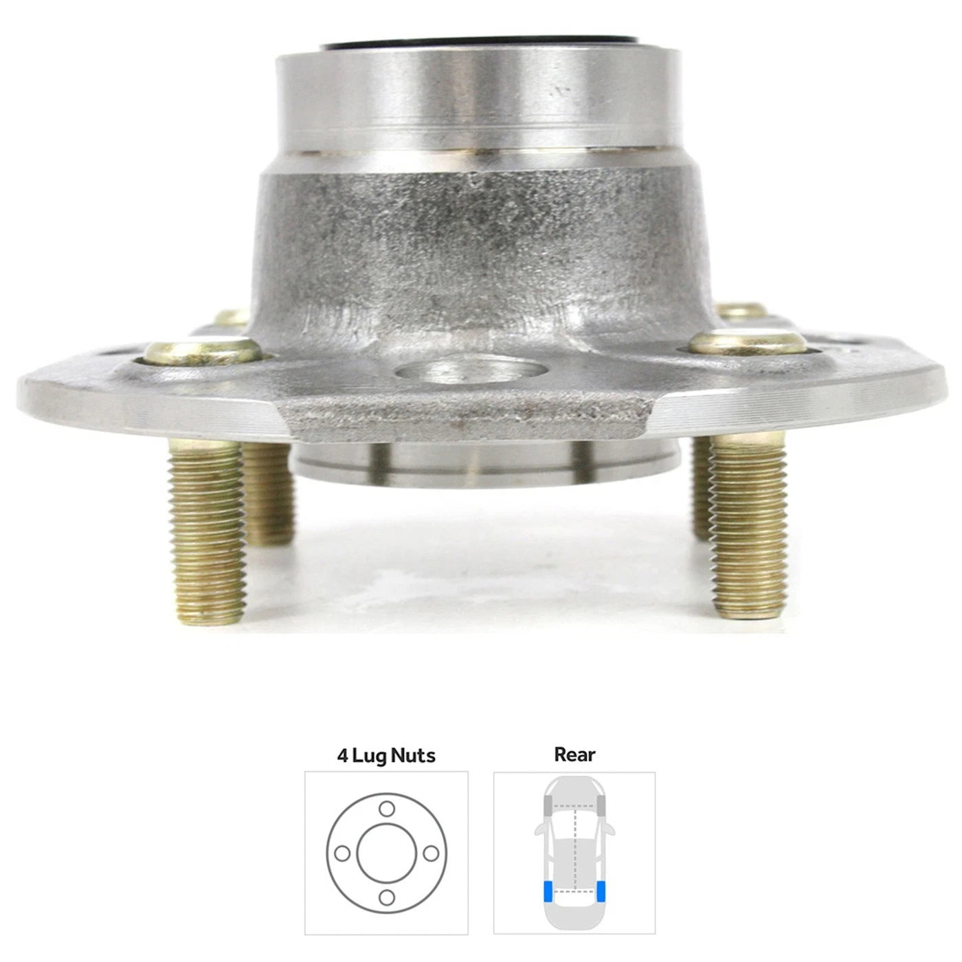 2X Wheel Hubs for Coupe Sedan (Rear Driver & Passenger Side)