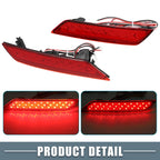 Rear Bumper LED Reflector Brake Tail Light Red Lens for Honda Civic Sedan (2013–2015)