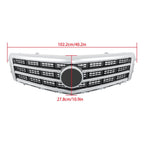 Matte Chrome Front Upper Bumper Grille for Cadillac ATS (2013–2014)