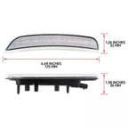 Pair Clear White Front Bumper Side Marker Light for Dodge Durango (2021–2025)
