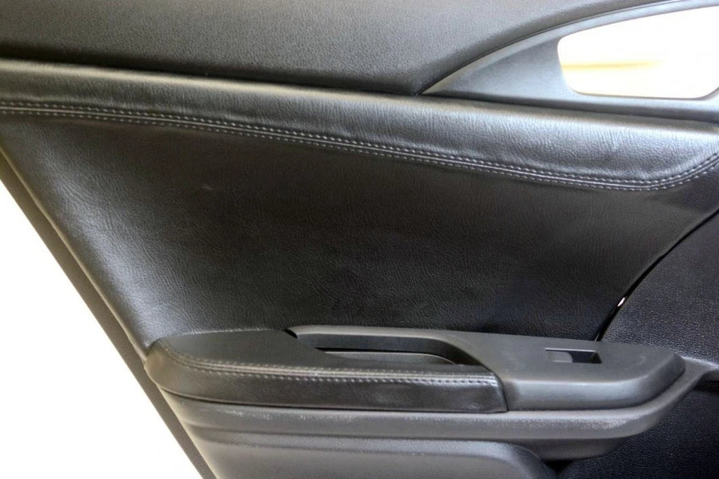 Rear Insert Door Leather Cover for Honda Civic (2016–2020) Black
