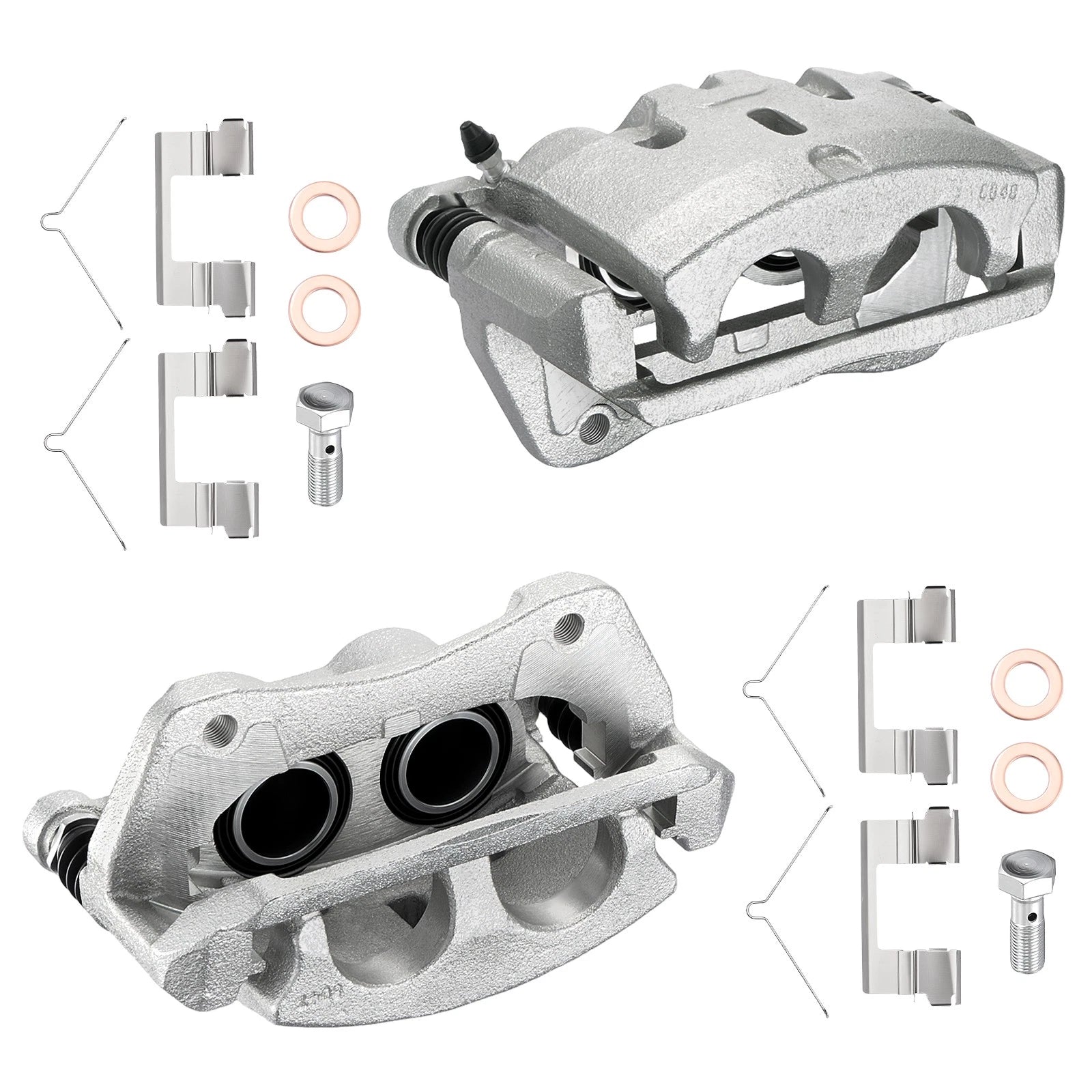 Pair Front Brake Calipers for Honda Pilot Ridgeline (2016–2021)