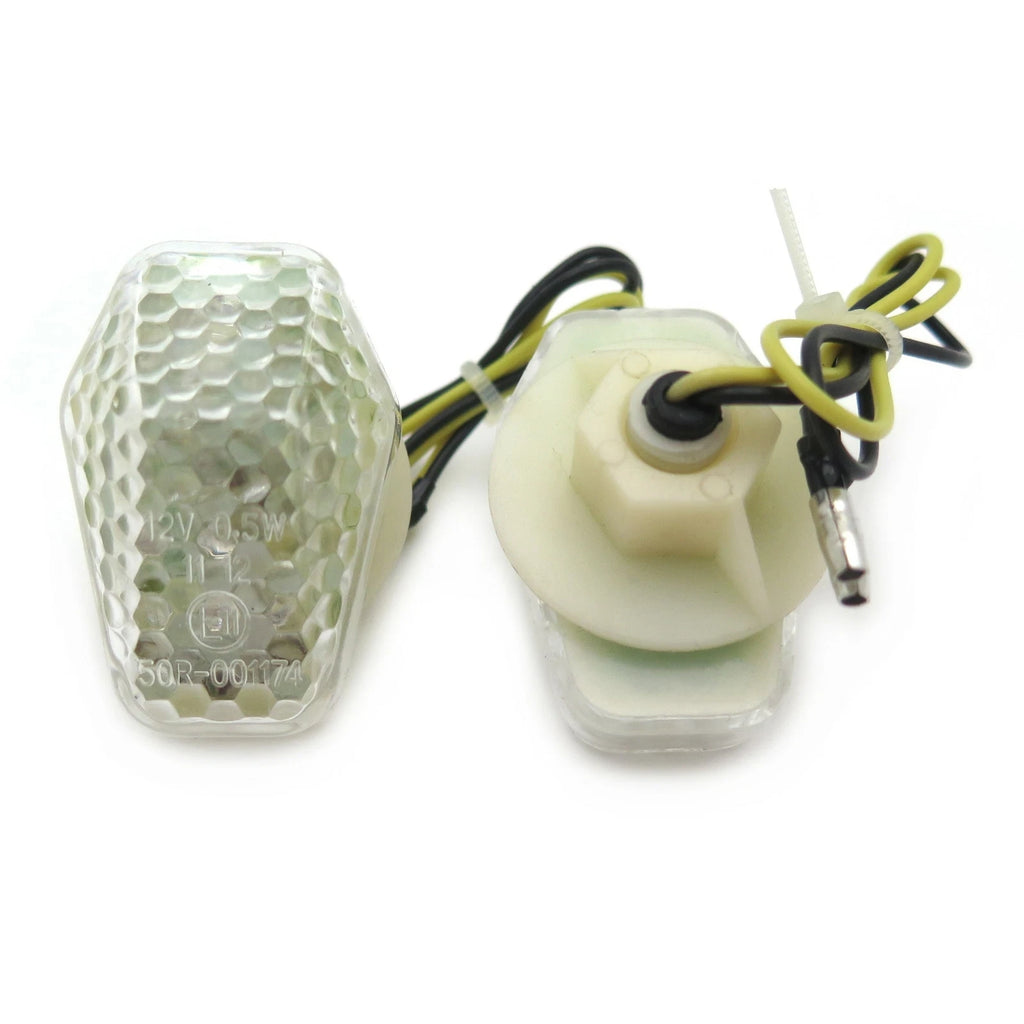 Clear Flush Mount Turn Signal Light for Suzuki GSXR600 GSXR750 GSXR1000 SV650 (2006–2023)