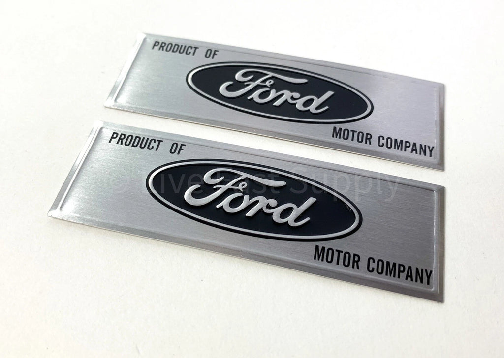Pair Sill Plate Emblems Decals Replacement for Ford Mustang (1964–1973)