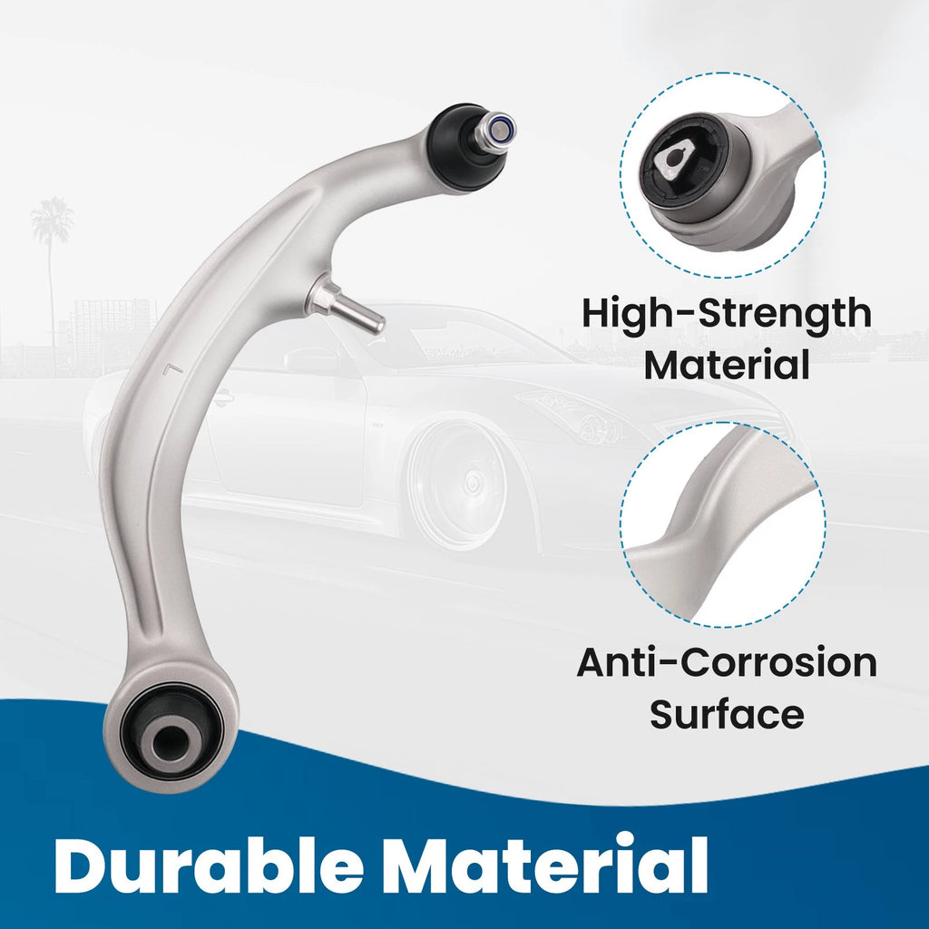 Front Upper Lower Control Arm Tie Rod for Nissan 350Z (2003–2009) Infiniti G35 (2003–2007)