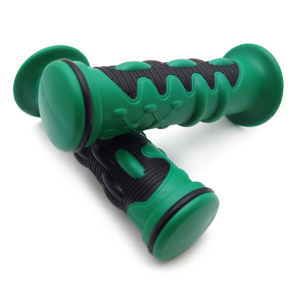 1 Pair Green Hand Grips 22mm 25mm for Honda Yamaha Suzuki Kawasaki Ducati BMW