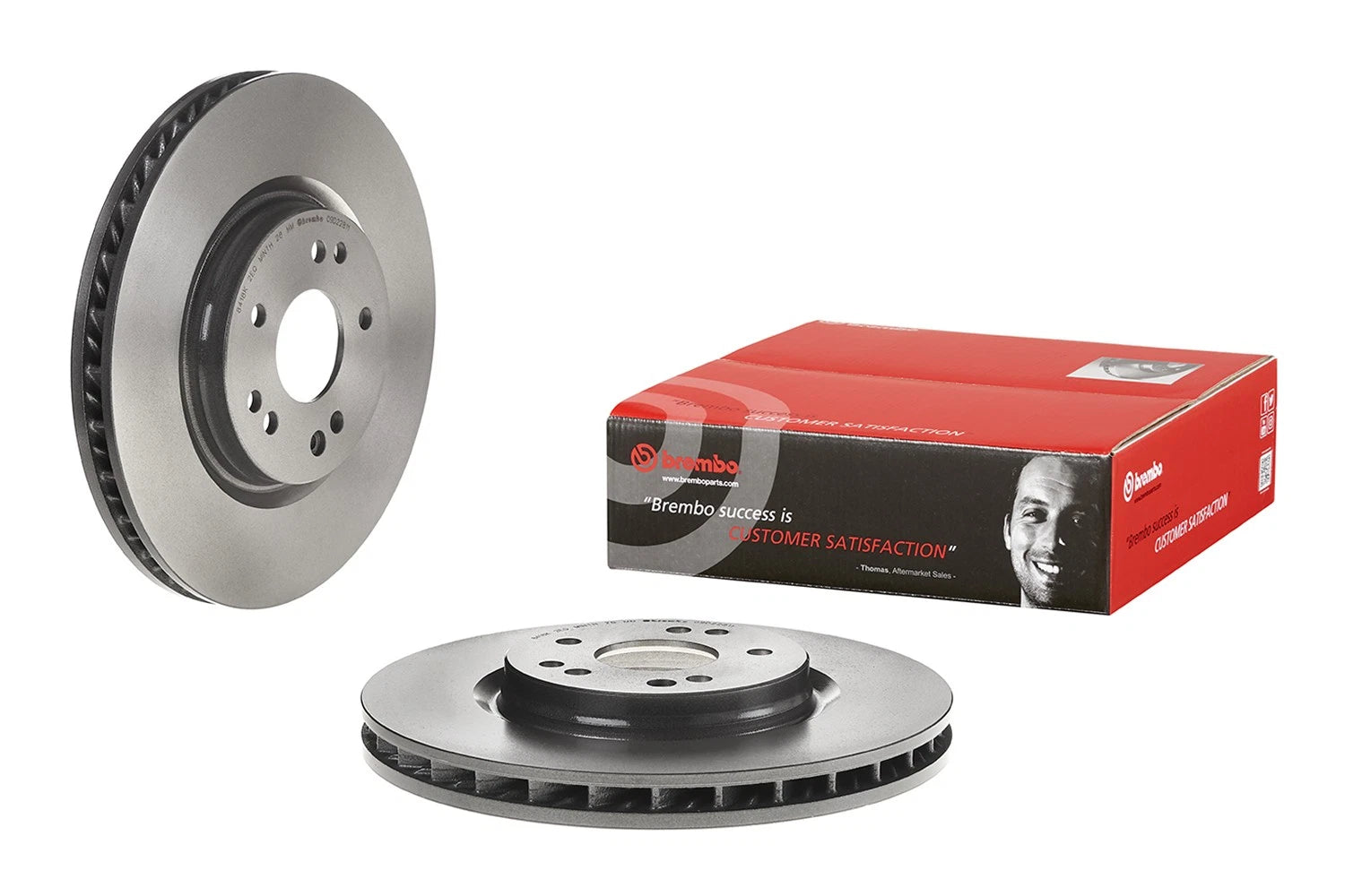 Brembo 320mm UV Coated Disc Brake Rotor for Mercedes R129 W124 (1989–2002)