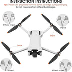 16Pcs Low Noise Propeller Blades for DJI Mini 3 Pro Drone