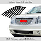 Tow Hook Grille for GMC Yukon/XL (2007-2014) Stainless Black Billet