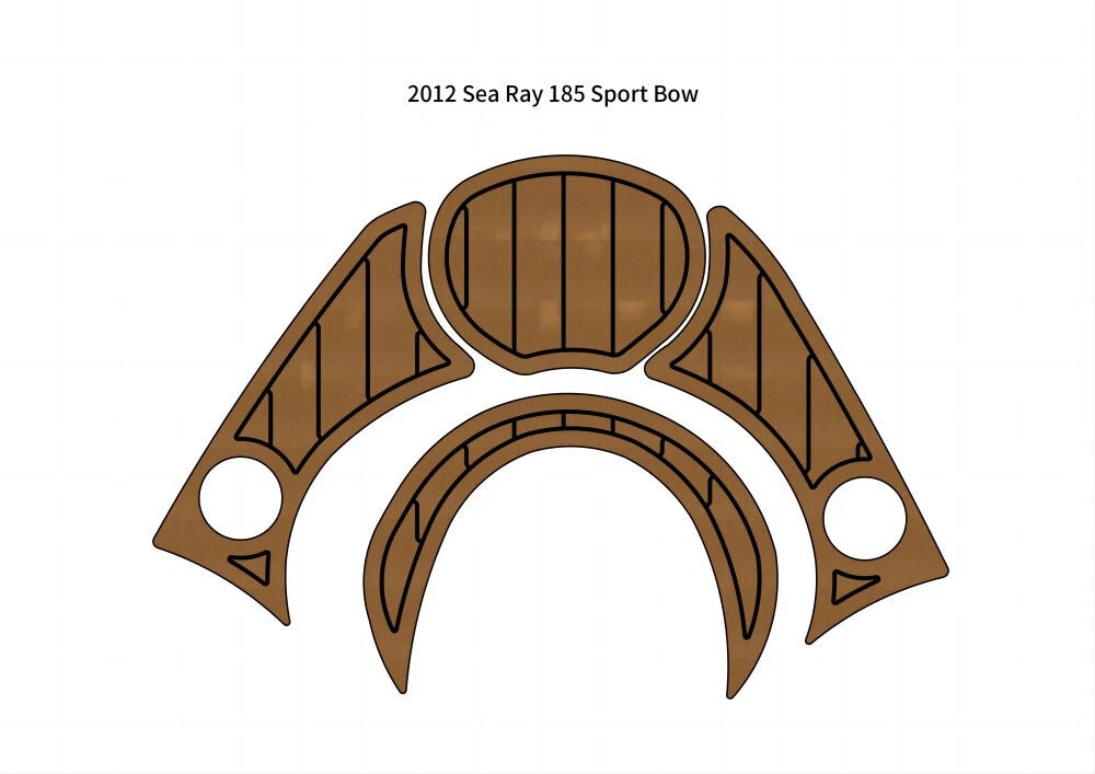 EVA Foam Faux Teak Deck Floor Mat for Sea Ray 185 Sport (2012)