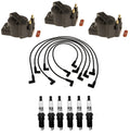 Set of 3 Ignition Coils & 6 Spark Plugs for Chevrolet Pontiac V6 (1995–1999)