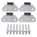 Set of 4 Hard Saddlebags Lids Wear Strike Plates for Harley Touring (1993–2013)