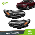 Set of 2 Front Headlights for Jeep Cherokee (2019–2022)