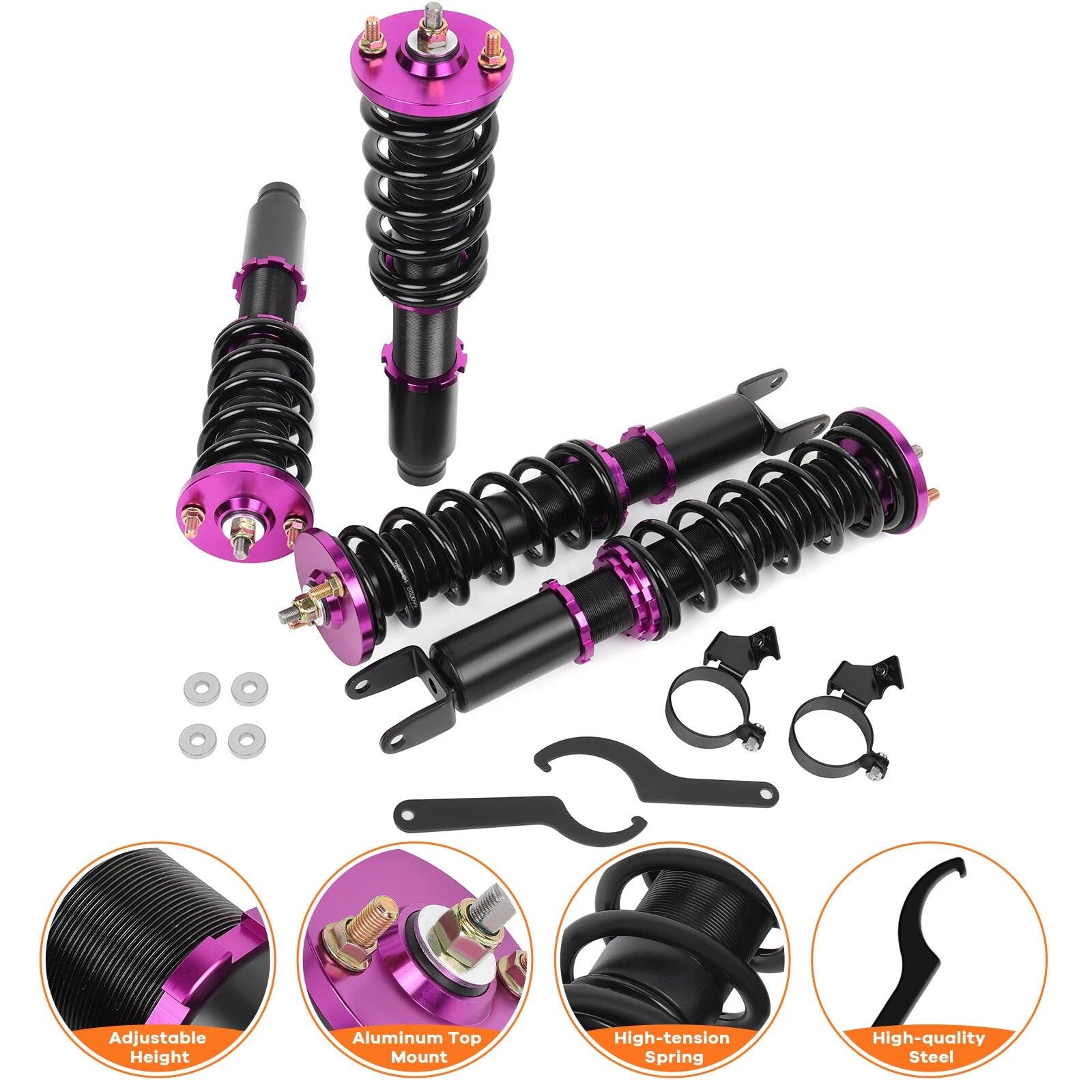 Coilovers for Honda Civic (1993–2000) Adjustable Height Shock Absorber Kits