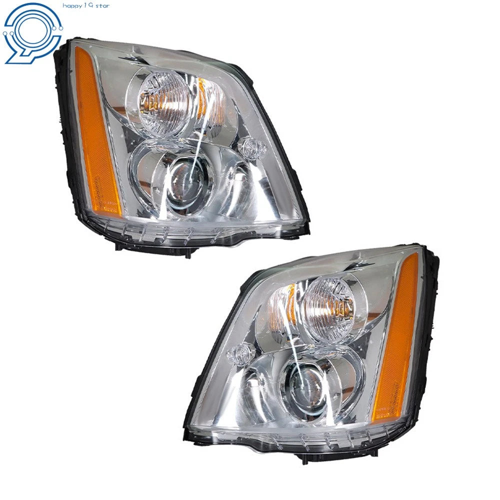 Set of 2 HID Xenon Headlights for Cadillac DTS (2008–2011) Chrome Housing