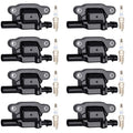 8X Ignition Coils + 8X Spark Plugs for Chevrolet GMC V8 (2000–2023) 12570616 12611424 UF413