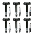 6X Ignition Coil & Iridium Spark Plug Pack for Honda Odyssey Acura (1999–2007)