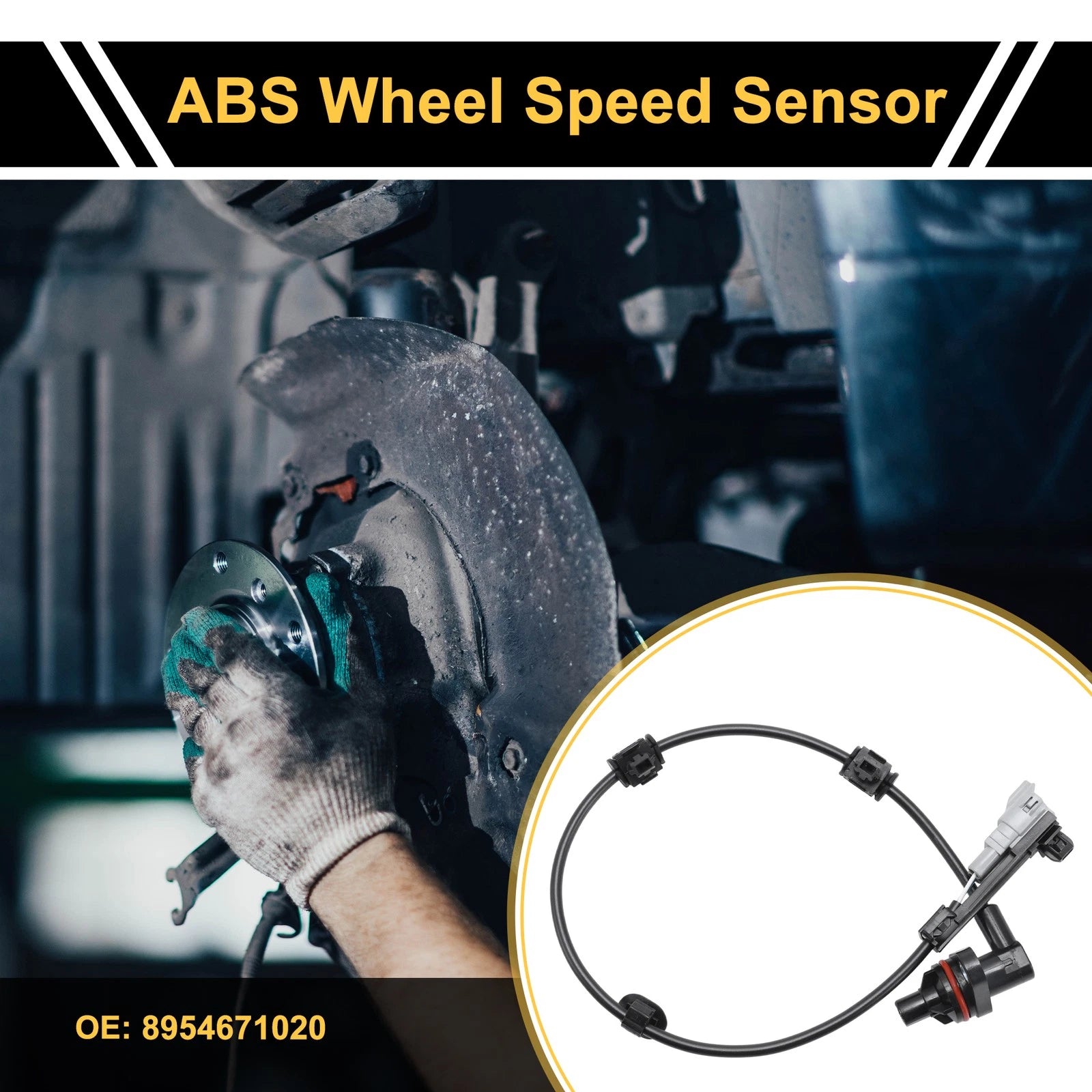 ABS Wheel Speed Sensor No. 8954671020 for Toyota Hilux (2011–2015) Rear Left