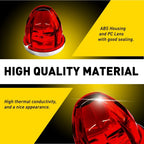Red LED Surface Mount Turn Marker Light for Various Vehicles (12-24V)