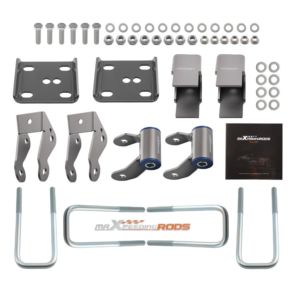 5" Flip Lowering Kit Rear for Ford F-150 2WD (2004–2014) Axle Drop Hardware