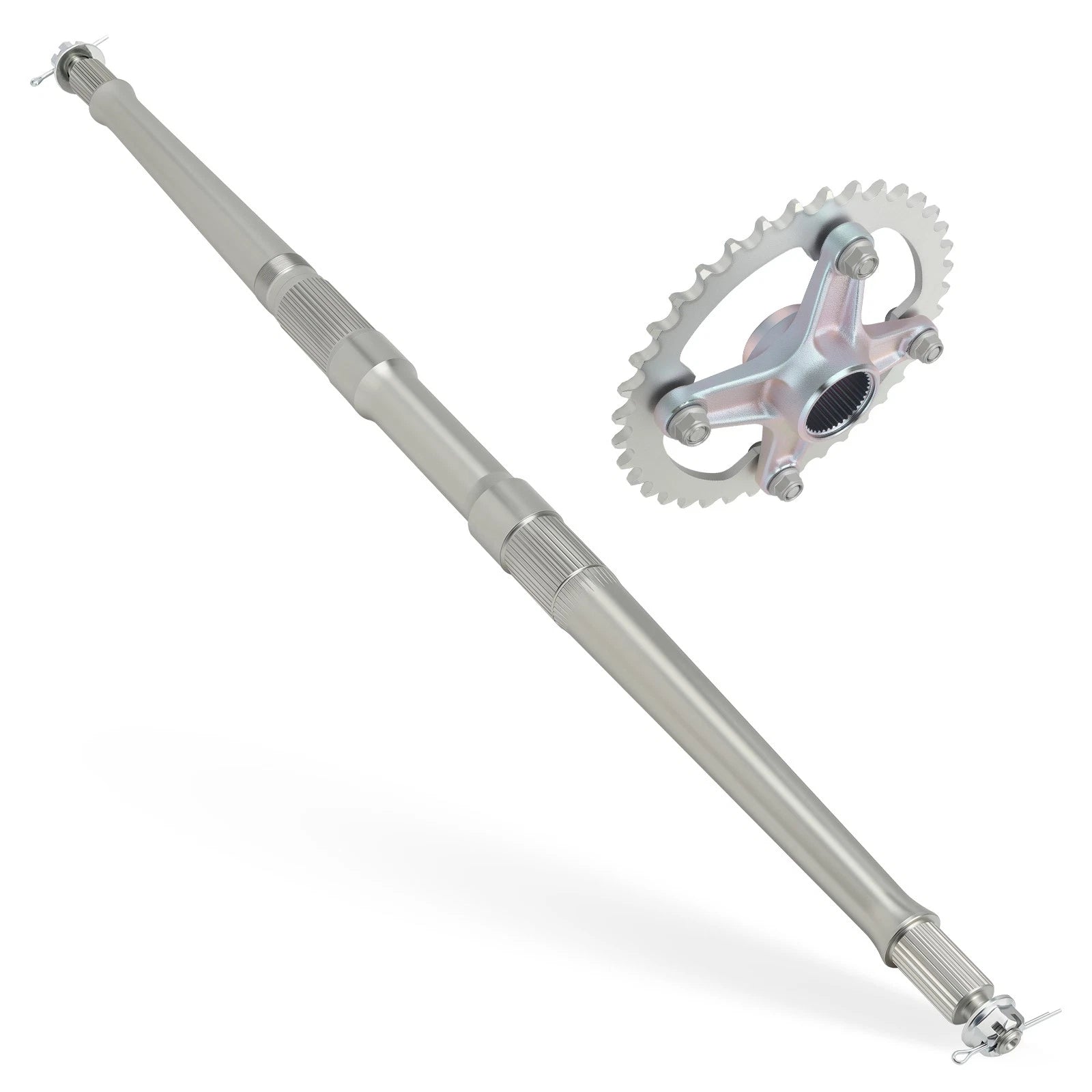 Rear Axle Shaft Kit w/ Collar Sprocket Hub for Yamaha YFZ450 (2004–2005)