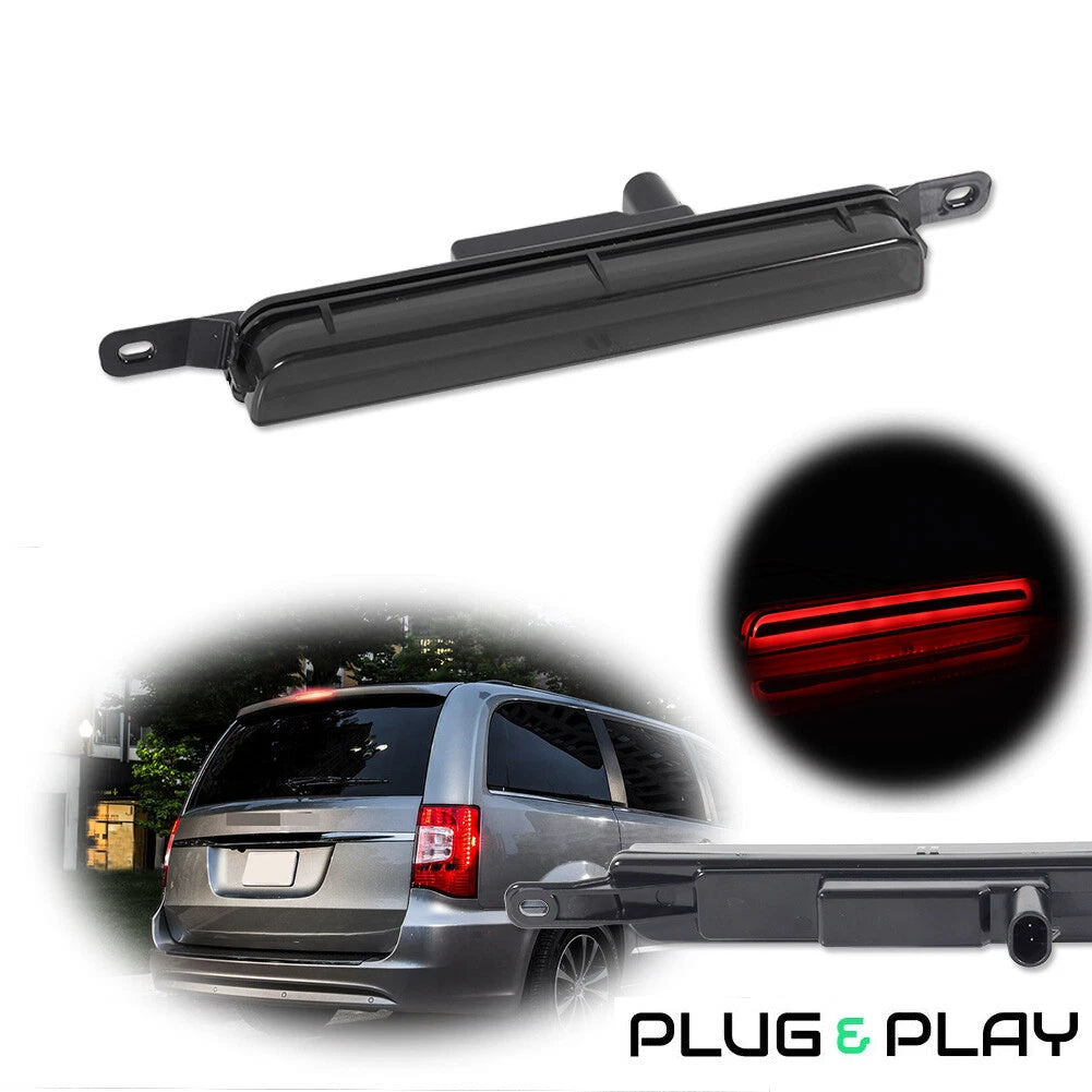 Red LED Smoke Third Brake Light for Chrysler Town & Country (2008–2015)