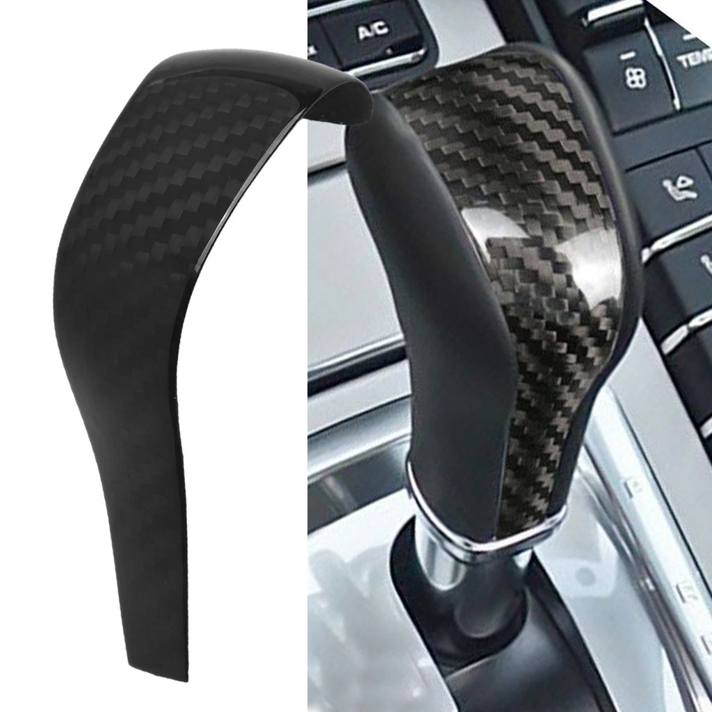 Carbon Fiber Gear Shift Knob Cover for Porsche Cayenne 958 (2011–2018)