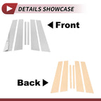 6 Pcs Door Pillar Window Trim for Mercedes C-Class (2008–2014) Chrome