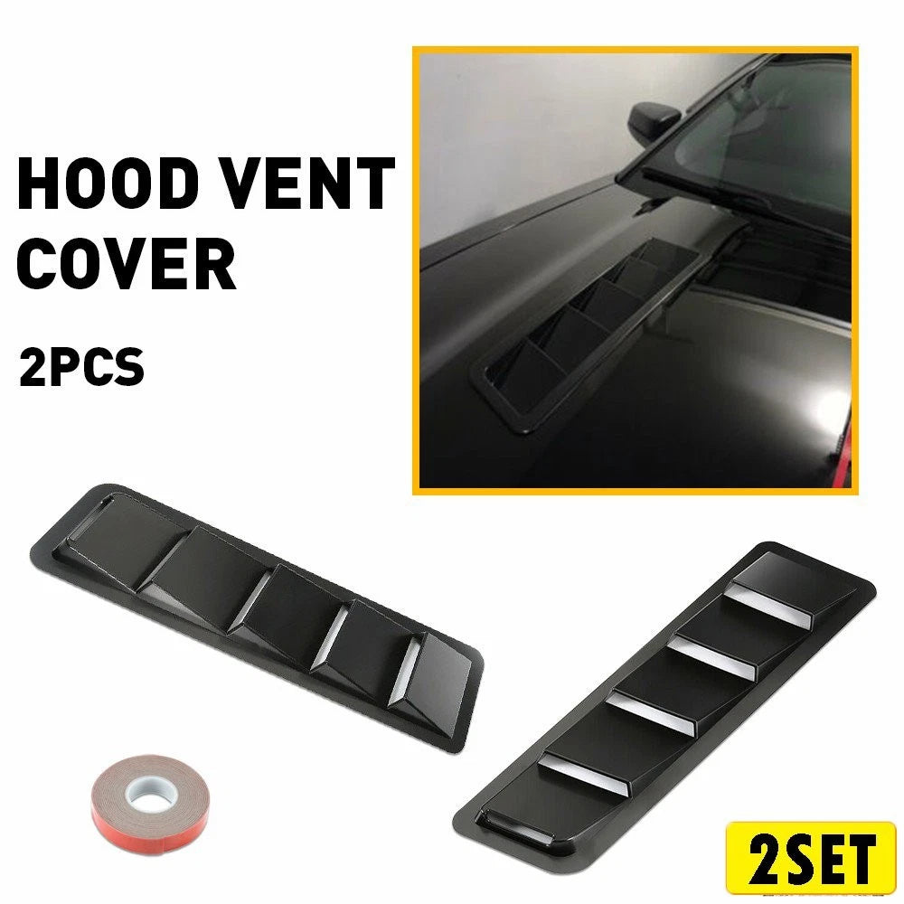 Set of 2 Hood Scoop Vent Cold Air Intake Louvers for