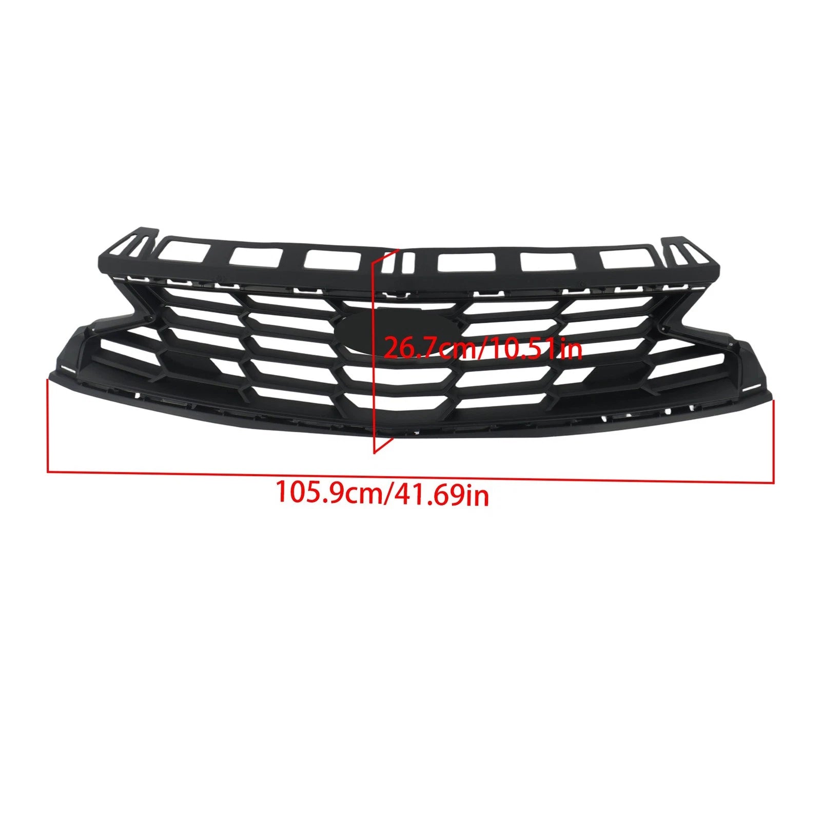 Front Upper Bumper Grille for Chevrolet Camaro (2019-2024) Black Plastic