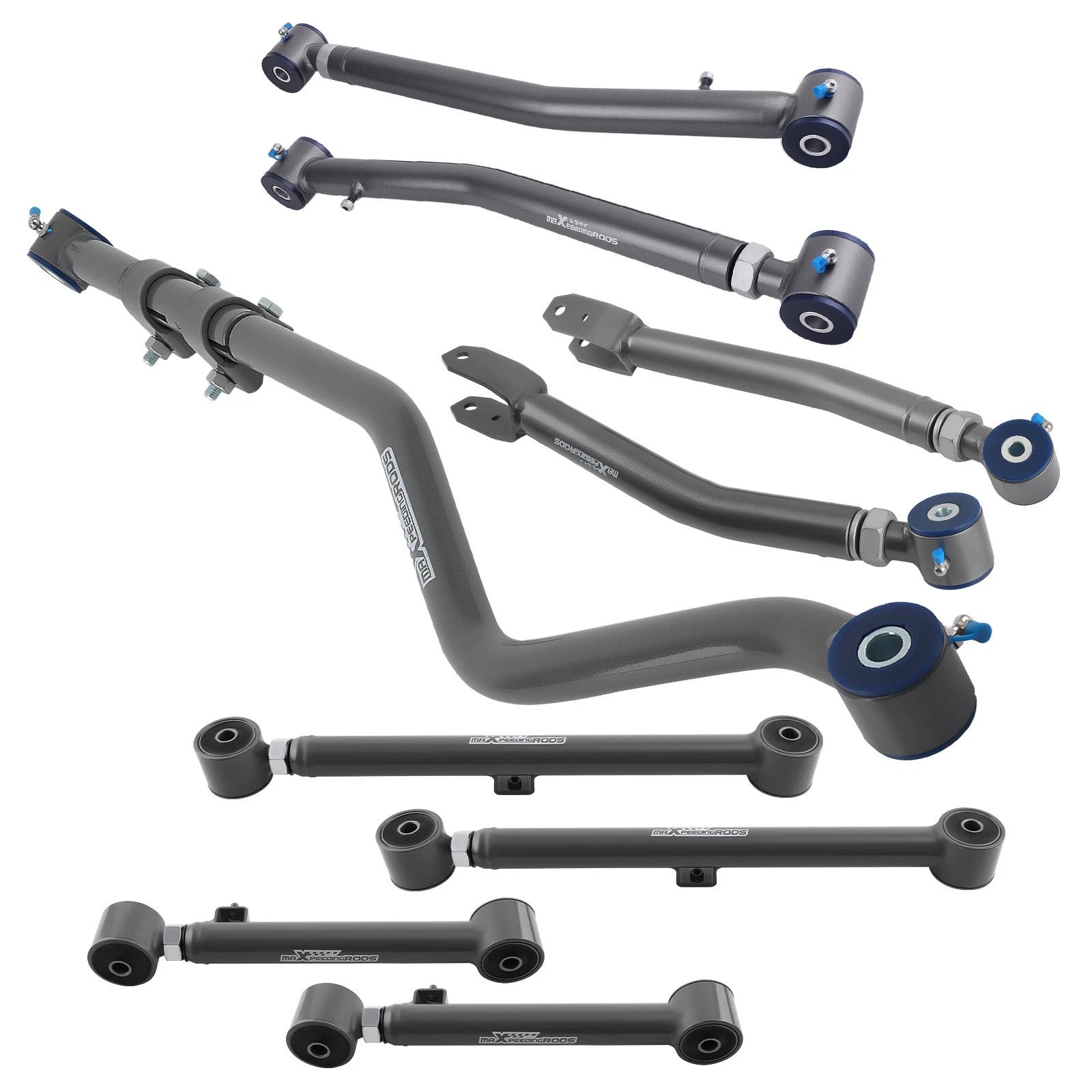 Set of 4 Control Arms for Jeep Gladiator JT (2020–2024) w/ Track Bar