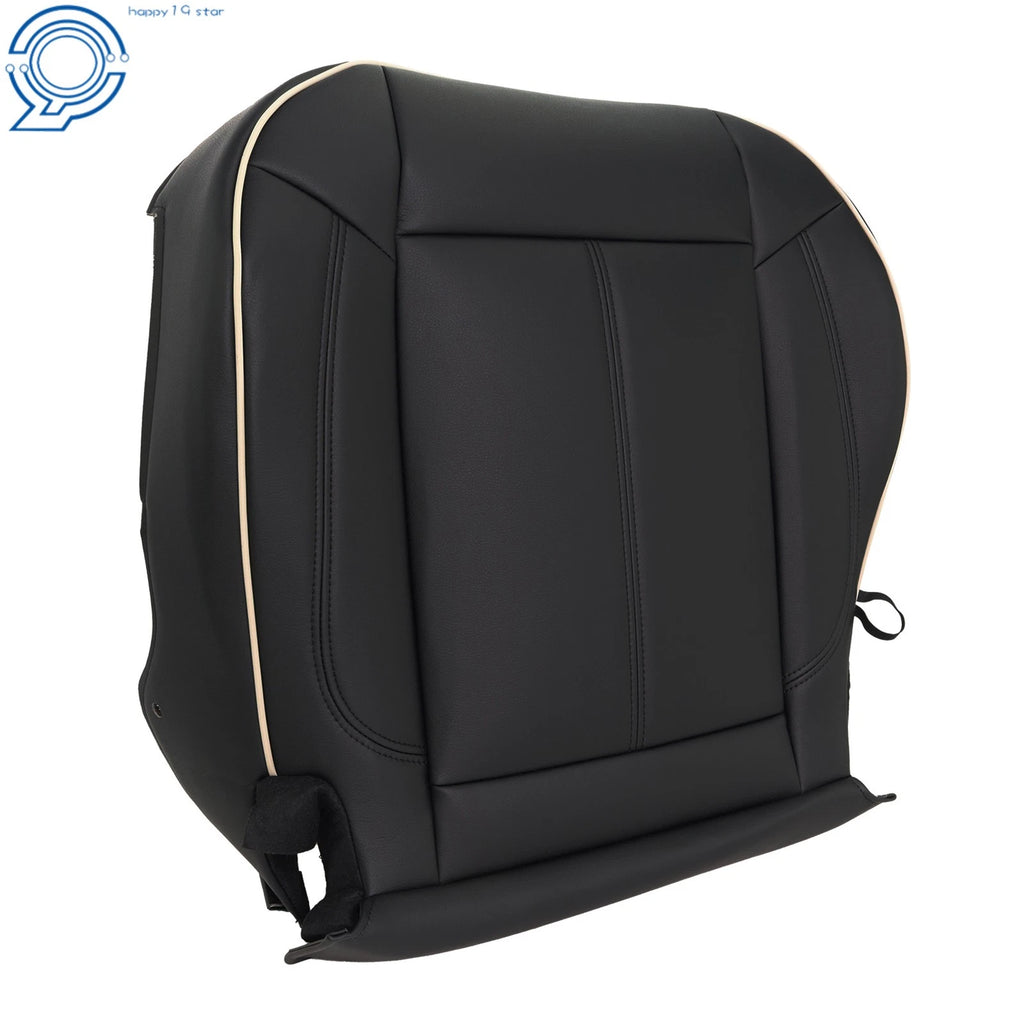 Passenger Front Bottom Side Cushion Cover for Hummer H3 (2006–2010) Black Leather