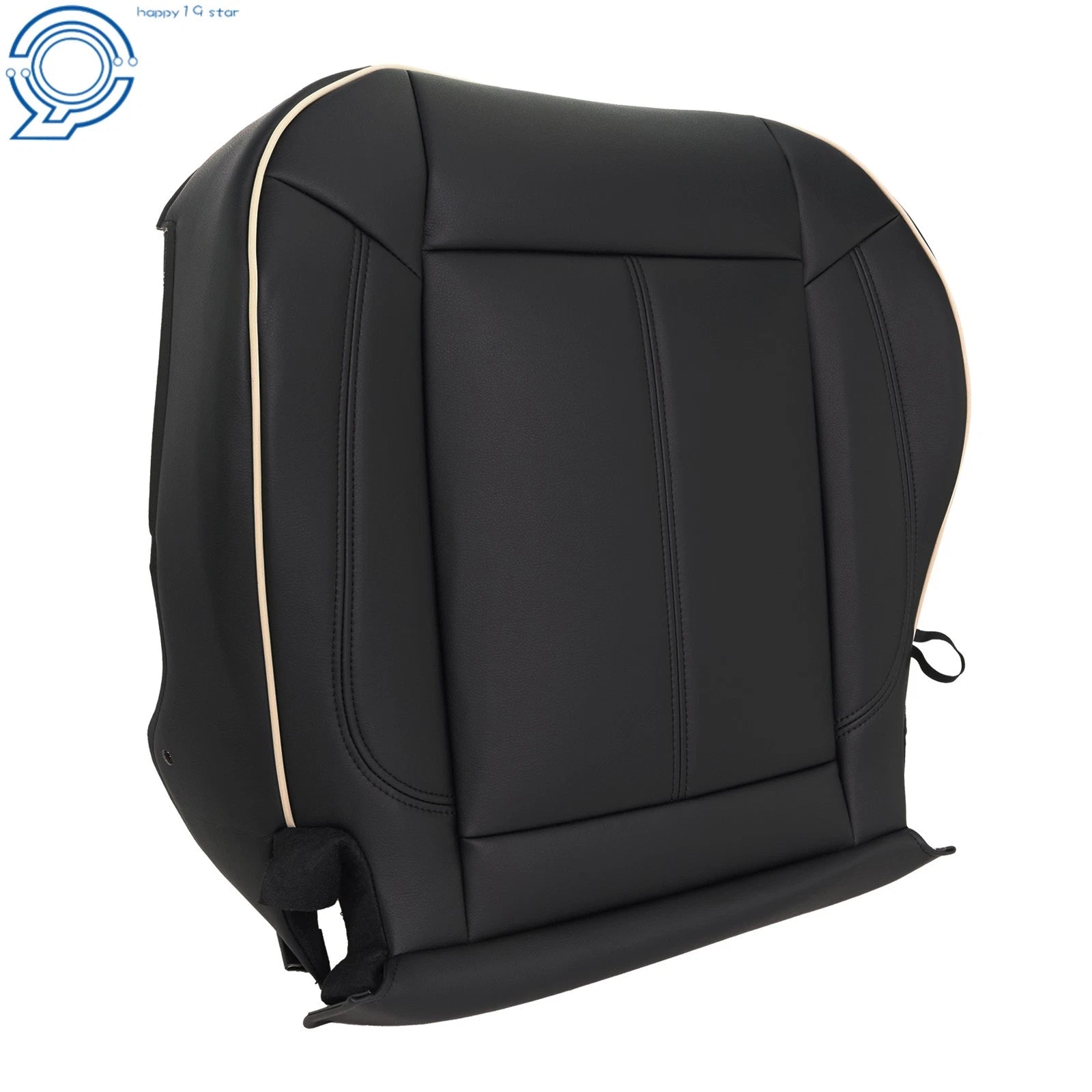 Passenger Front Bottom Side Cushion Cover for Hummer H3 (2006–2010) Black Leather
