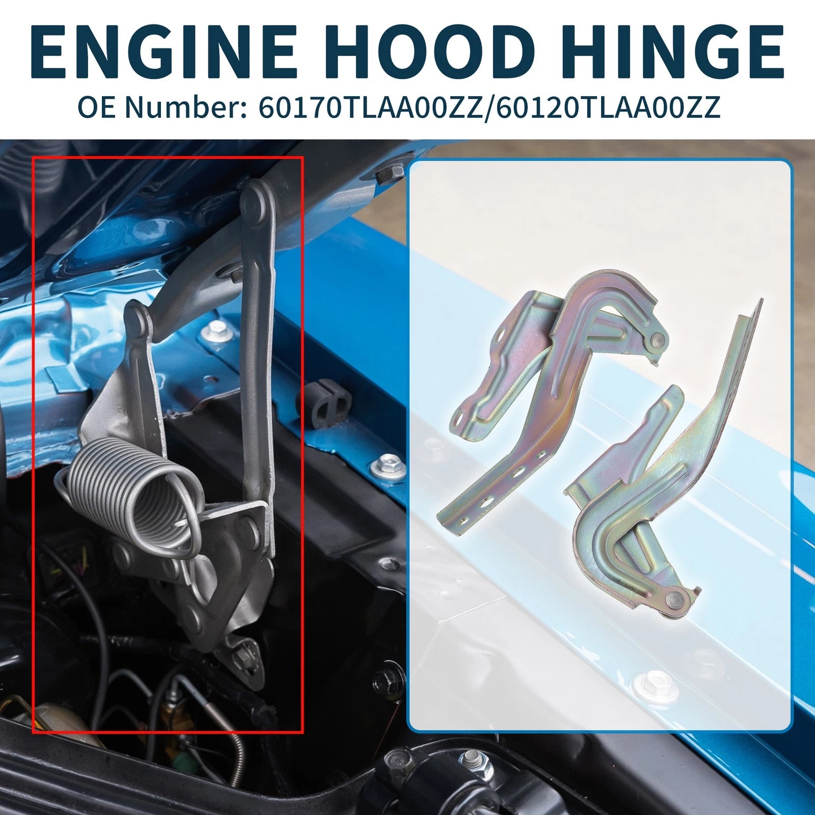 Hood Hinges for Honda CR-V (2017–2022) No. 60170TLAA00ZZ 1 Pair