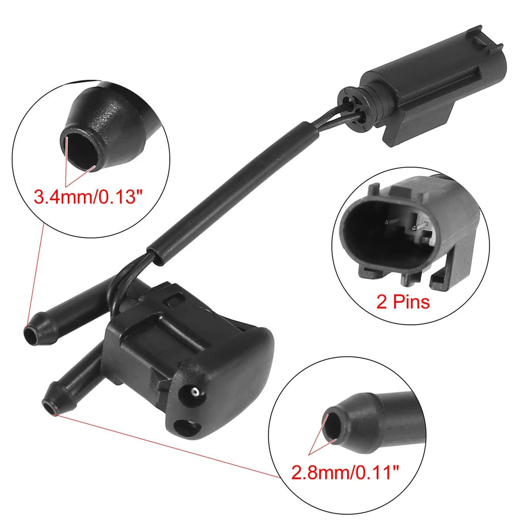 2X Windshield Washer Nozzles with Heating for BMW 5 E39 (1997–2003) 8361042