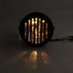 6.5" Round Scalloped Finned Headlight for Harley Sportster