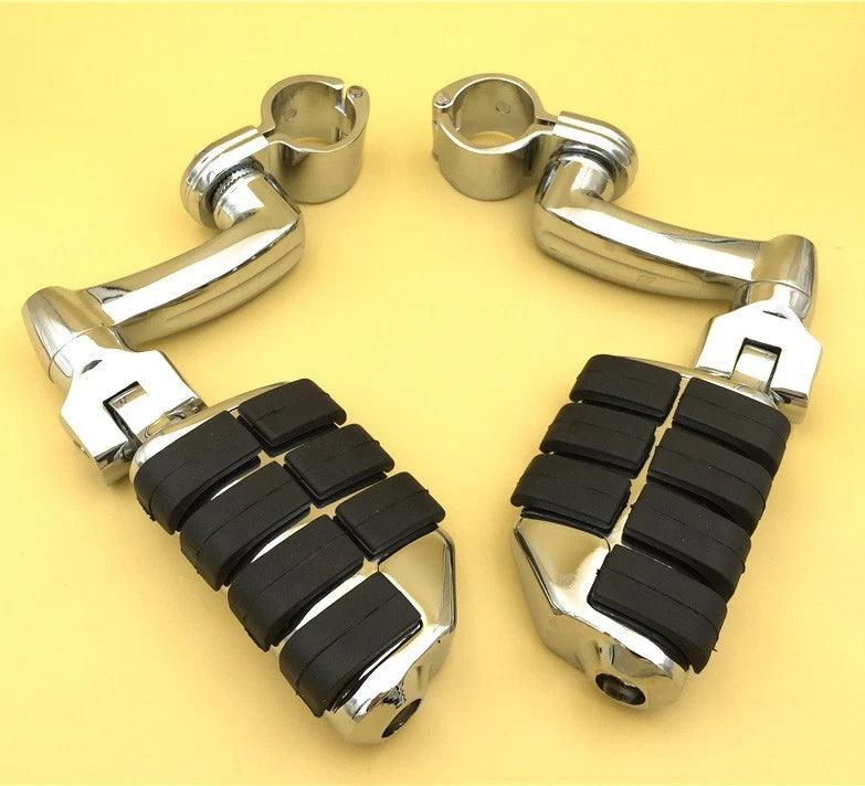 Chrome 1" P-Clamps Foot Peg for Harley Davidson Sportster 883 1200 (2004–2023)
