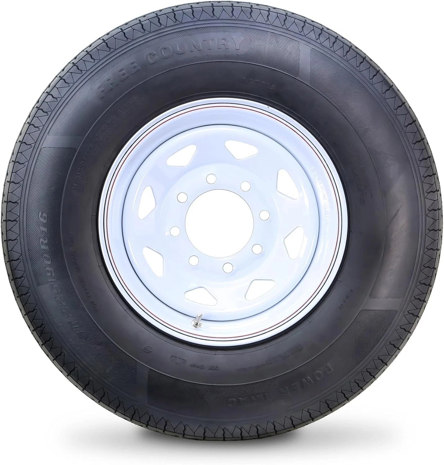 Free Country ST225/90R16 Trailer Tire Rim 14-Ply 8 Lug for Trailer