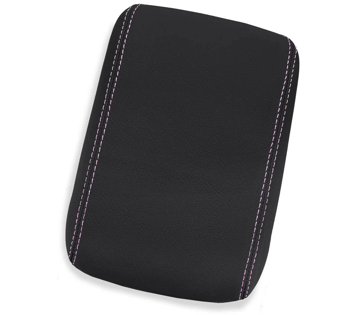 Leather Console Lid Armrest Cover for Honda CR-V (2017–2021) Pink Stitch