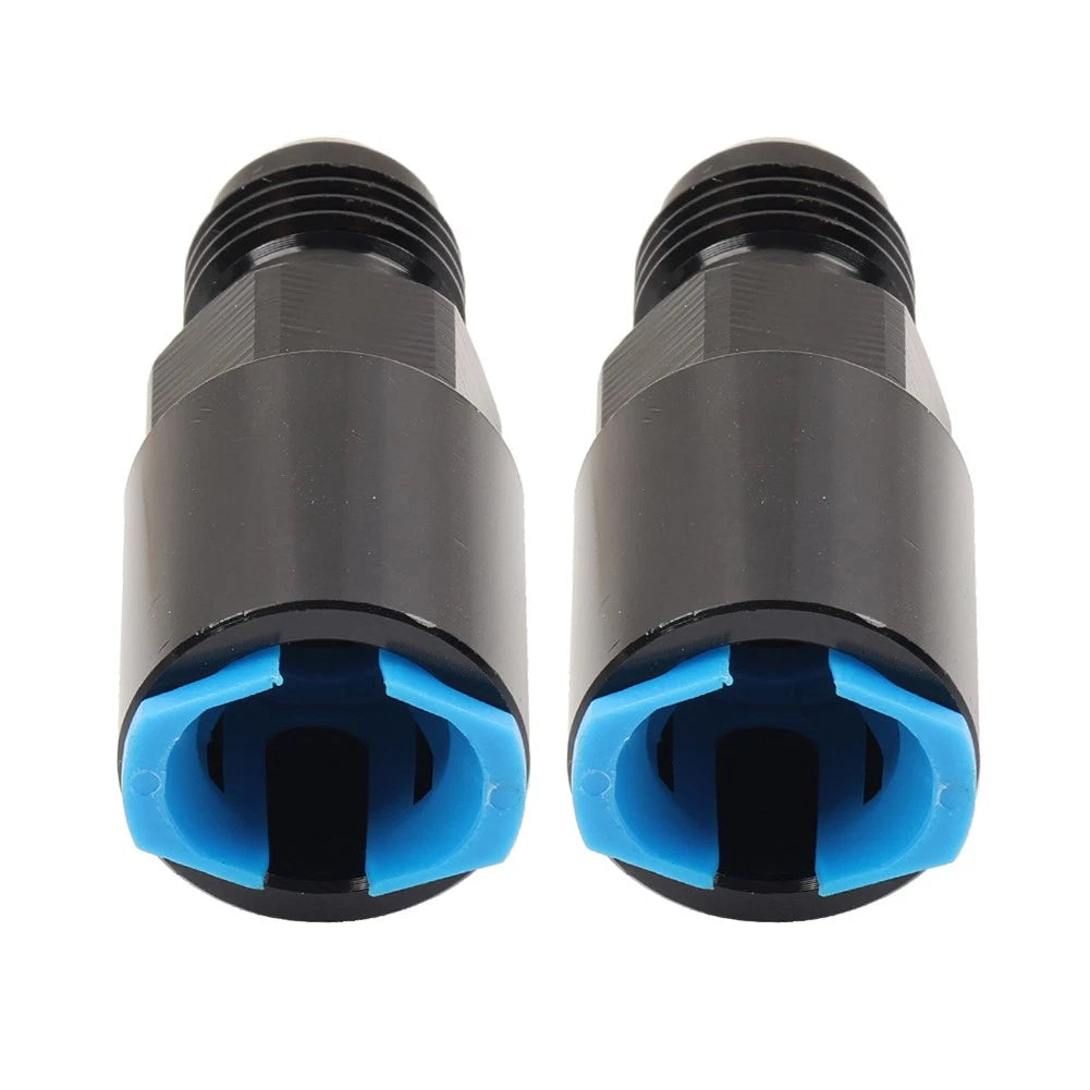 6AN Male to 3/8" Female EFI Fuel Rail Fitting for SAE Quick-Disconnect