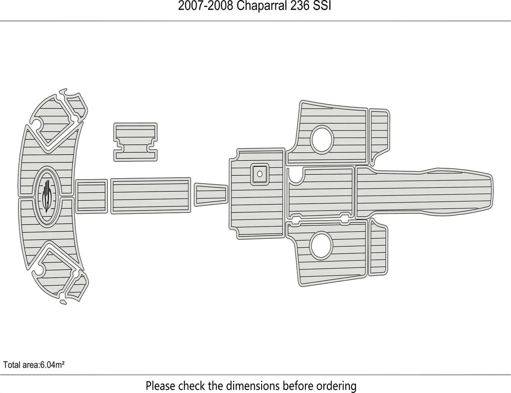 EVA Foam Pad Floor for Chaparral 236 SSI (2007)