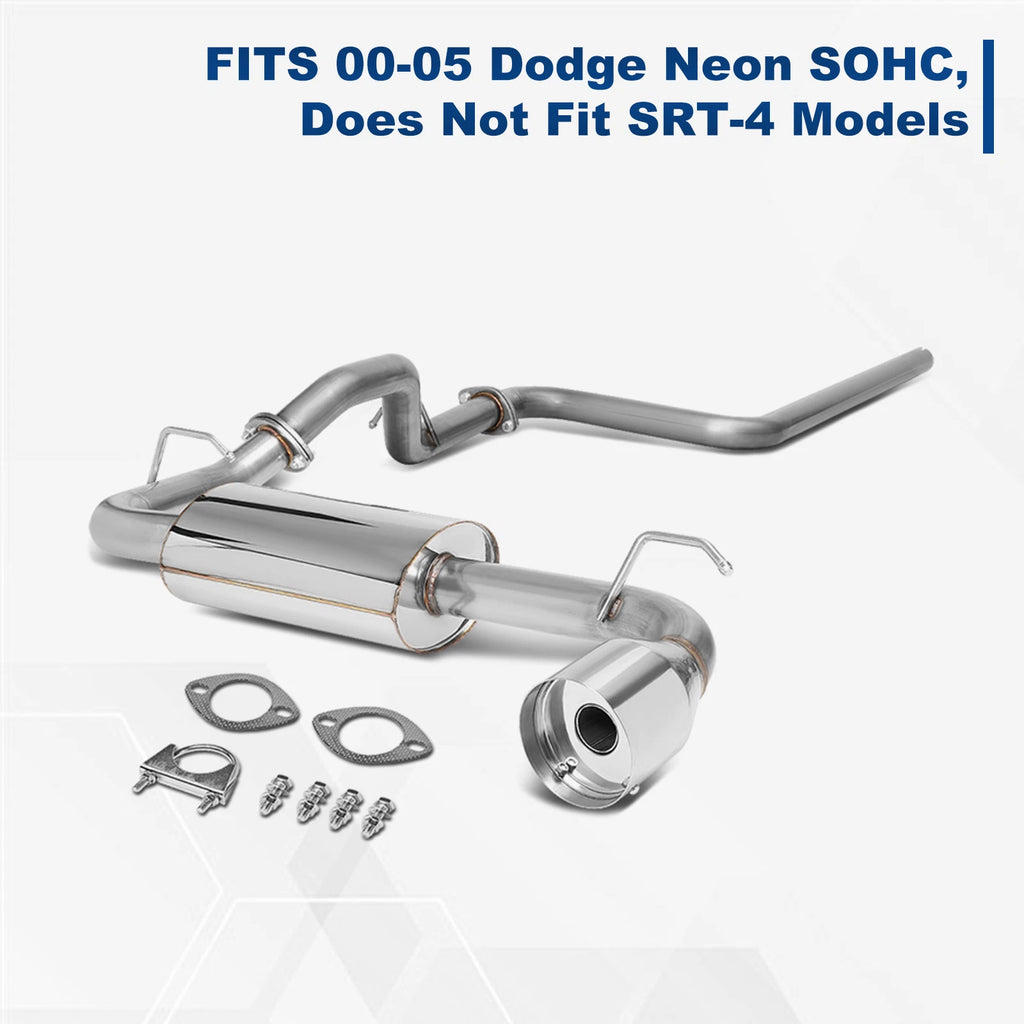 Muffler Catback Exhaust System for Dodge Neon SOHC 2.0L (1995–1999)