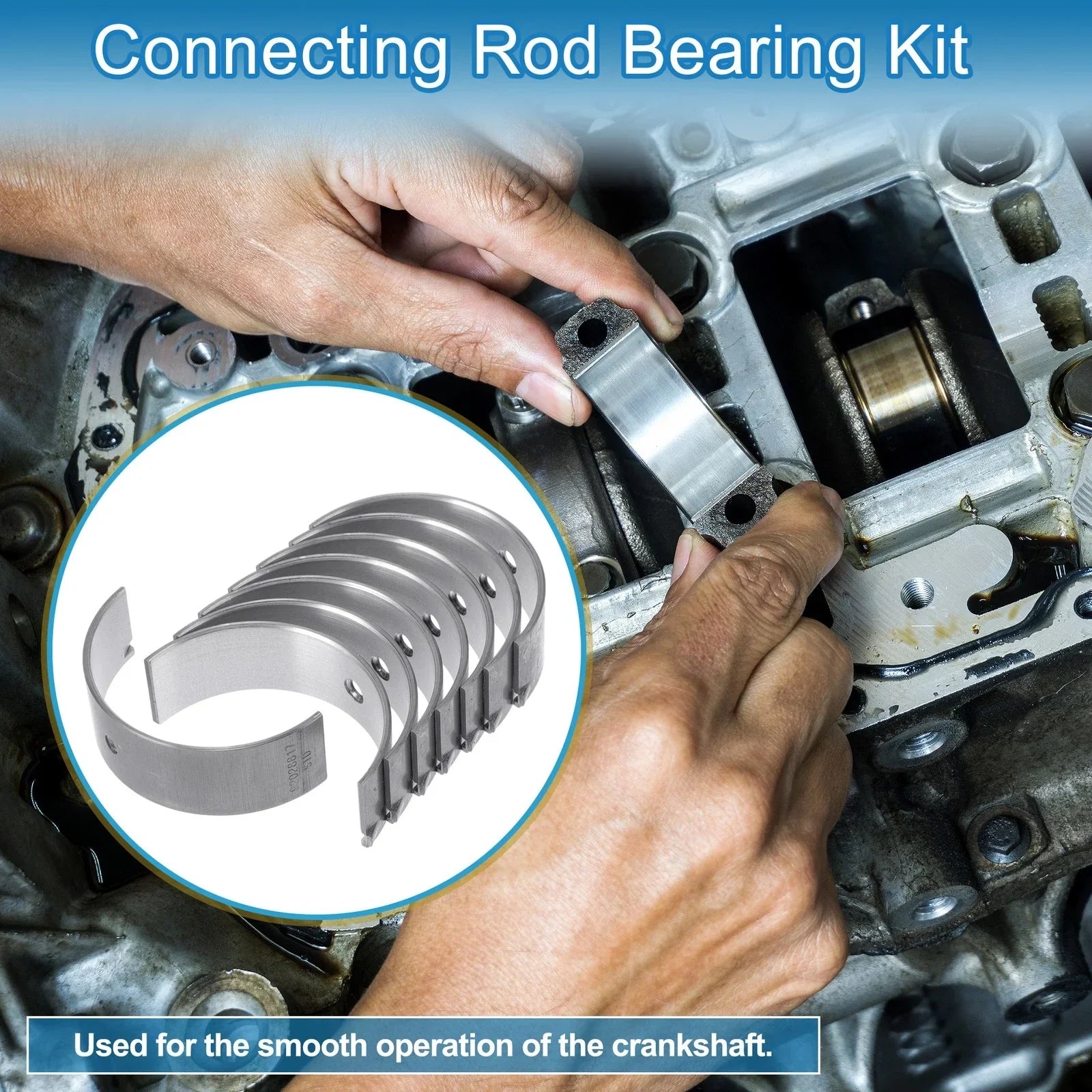 Connecting Rod Bearing Set 8 Pcs for Chevrolet Astra (1996-2011)