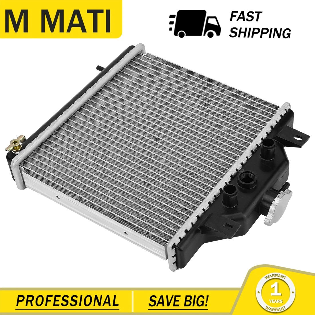 Radiator w/ Cap for Polaris Scrambler Sportsman 400 400L 500 Magnum 425 (1995–2006)