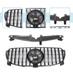 Front Upper Bumper Grille for Mercedes-Benz GLE350 (2020–2022) Black