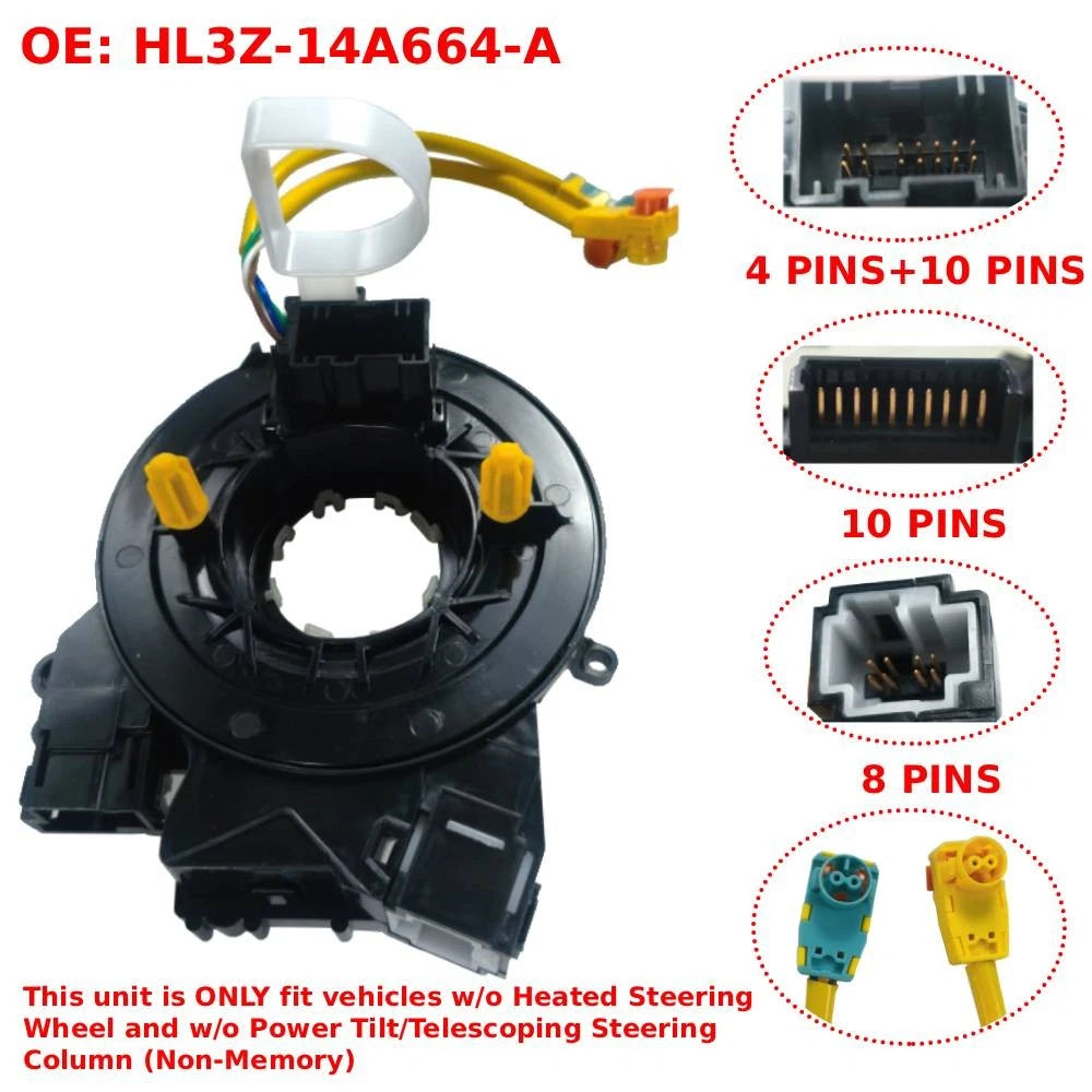 Clock Spring for Ford F-150 (2015–2020) Expedition (2018–2022) HL3Z14A664A