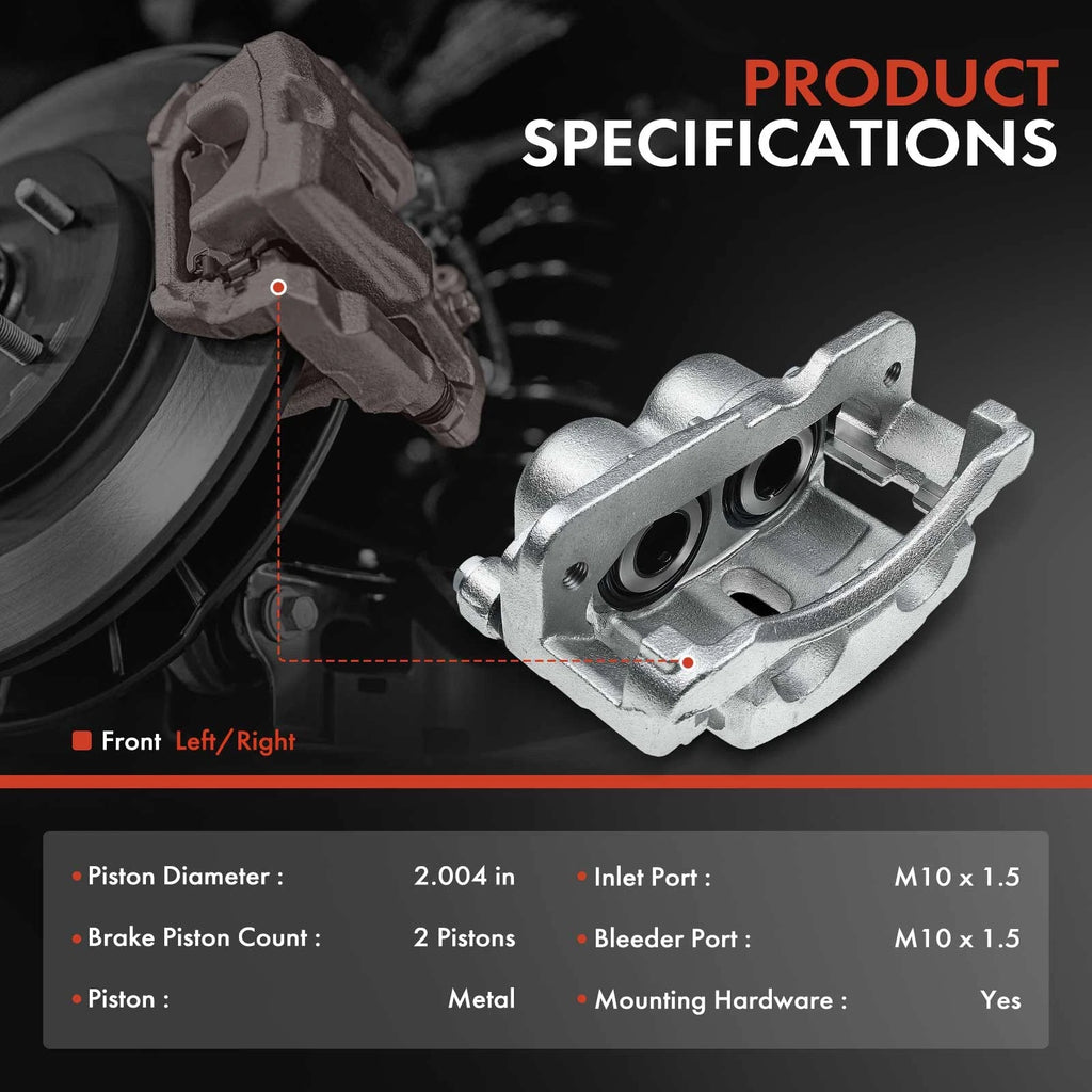 Front Brake Caliper with Bracket for Silverado 1500, Sierra 1500 (1999-2006)