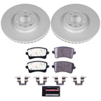 Set of 2 Powerstop Brake Disc and Pad Kits for Audi A6 Quattro