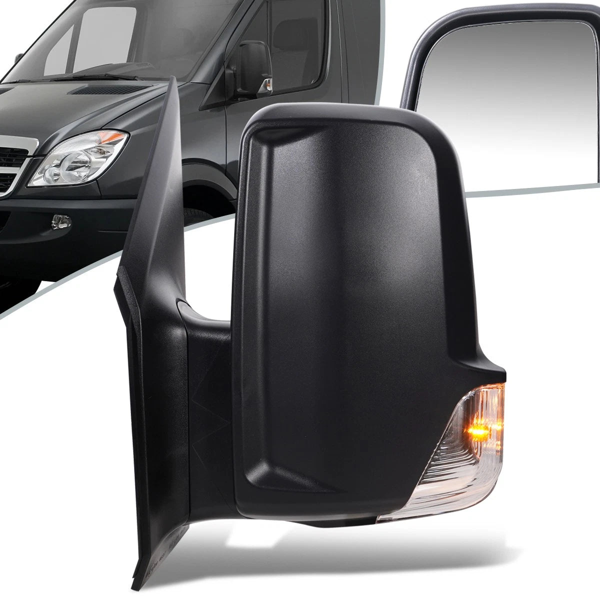 Left Manual Turn Signal Side Mirror for Dodge Sprinter 2500 3500 (2006–2009) CH1320381